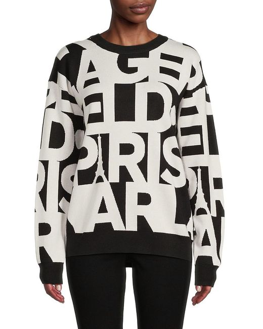 Karl Lagerfeld Black Logo Sweater