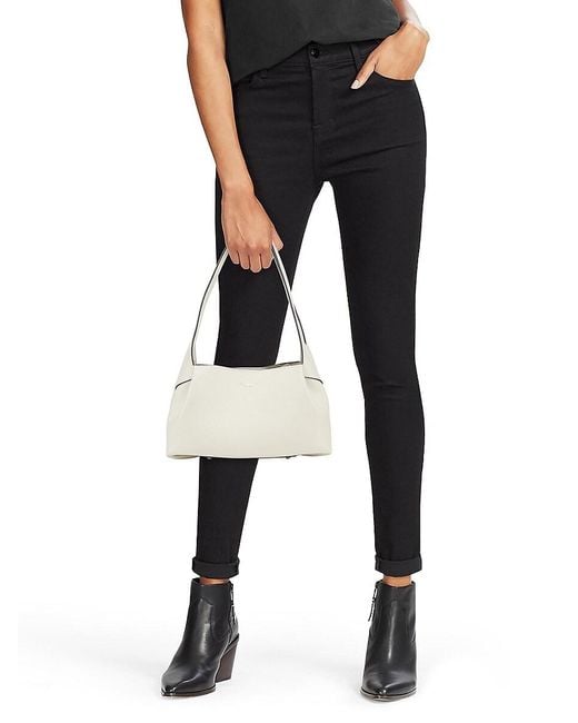 Rag & Bone White Slade Leather Shoulder Bag