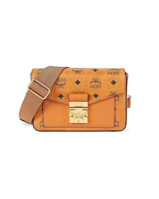 Small Millie Crossbody in Visetos Cognac