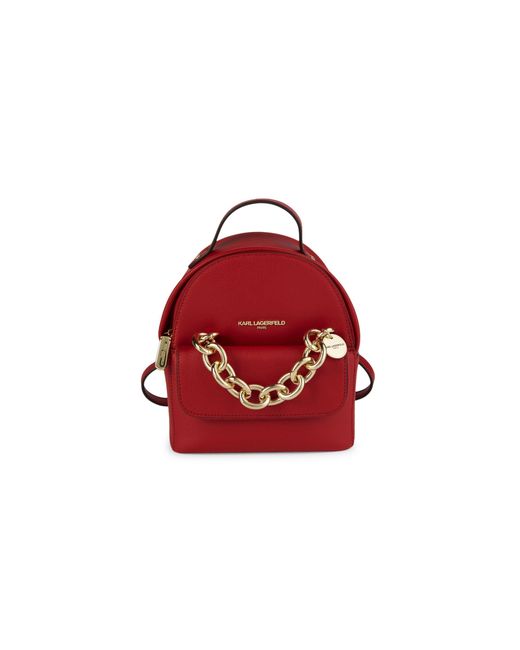 Karl Lagerfeld Mini Mia Leather Backpack Lyst
