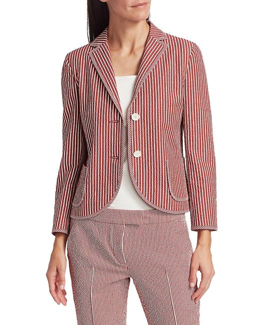 Pink pinstripe deals blazer