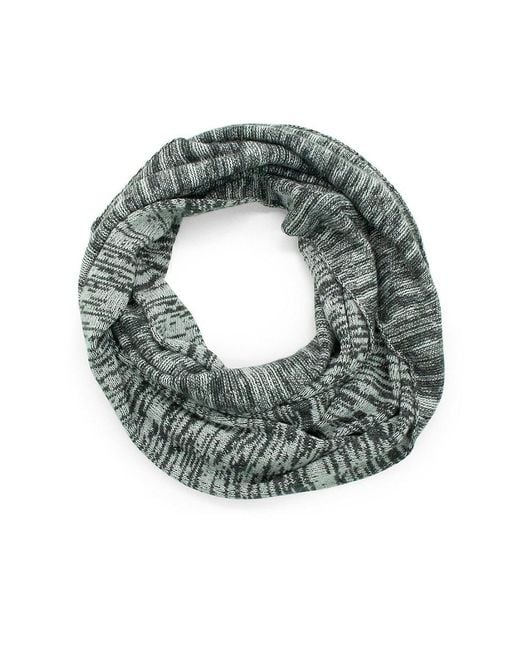 Portolano Gray Merino Wool Blend Tweed Infinity Scarf for men