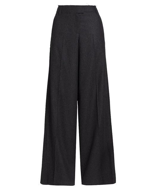 Jason Wu Black Wool Crepe Low-rise Pants