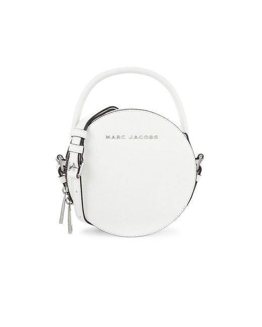 Marc Jacobs White Leather Circle Crossbody Bag
