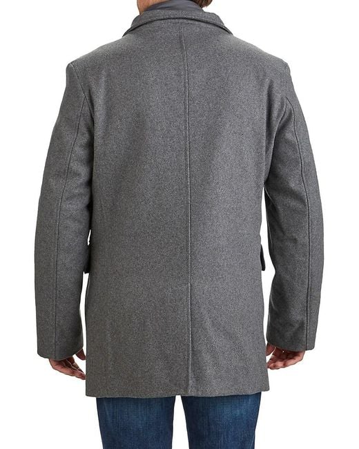 Cole Haan Brown Melton 3-in-1 Jacket for men