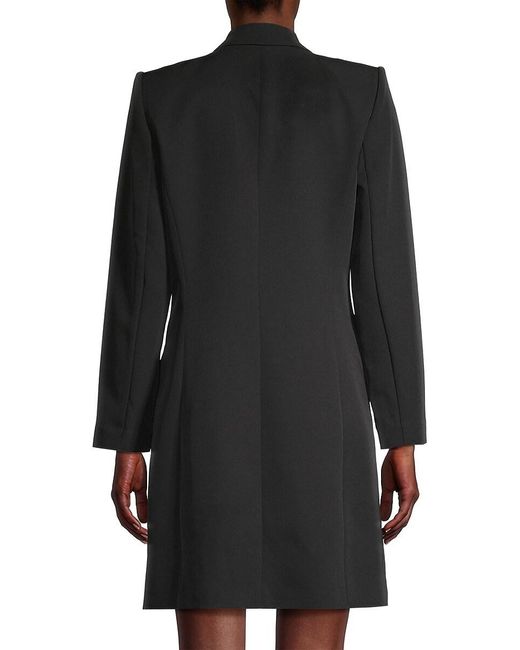 Kobi Halperin Black Ivy Double-Breasted Twill Blazer Minidress