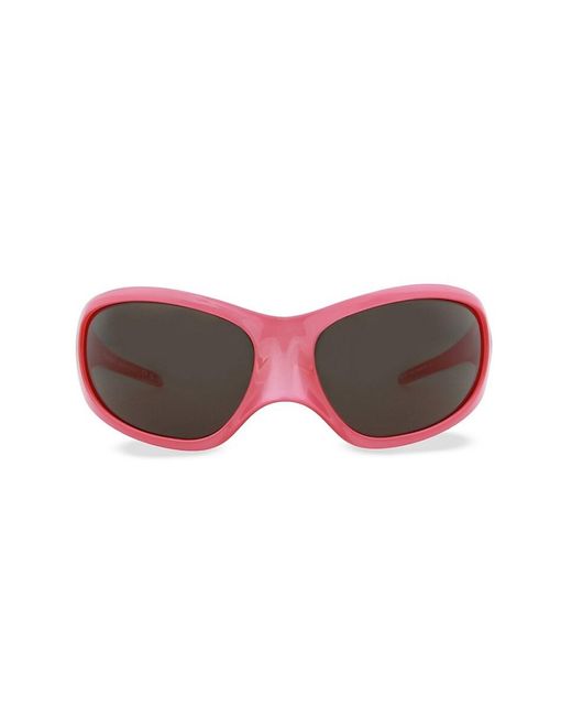 Balenciaga Pink 80mm Shield Sunglasses