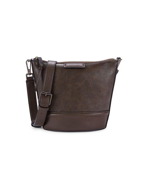 Calvin Klein Ash Crossbody Bucket Bag in Brown Lyst