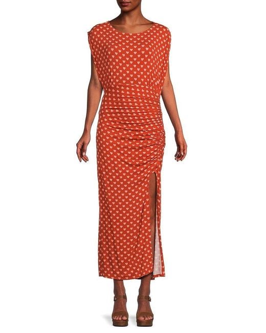 Free people red shop polka dot dress