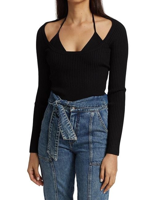 jonathan simkhai alexia sweetheart pullover