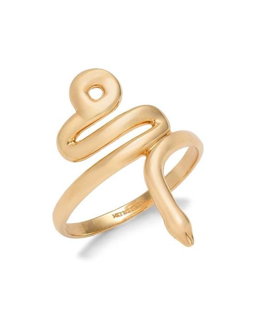 Saks Fifth Avenue Metallic 14k Yellow Gold Snake Ring