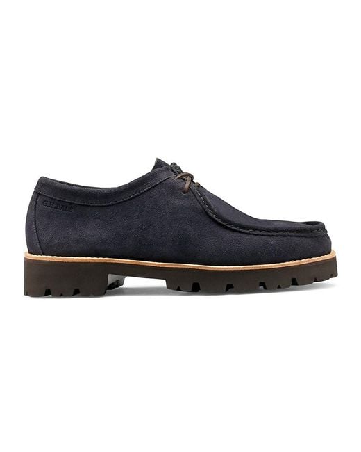 G.H.BASS Black Wallace Suede Boat Shoes for men