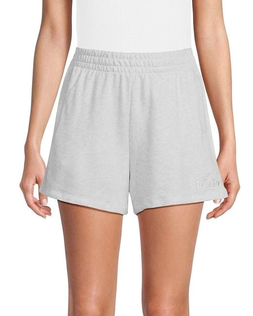 DKNY Gray Cotton Shorts