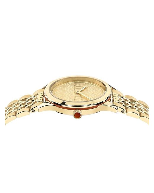 Missoni Metallic 34mm Zigzag Ip Goldtone Stainless Steel Bracelet Watch
