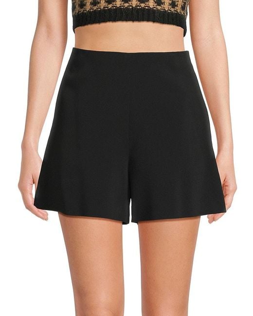RED Valentino Black Solid Shorts