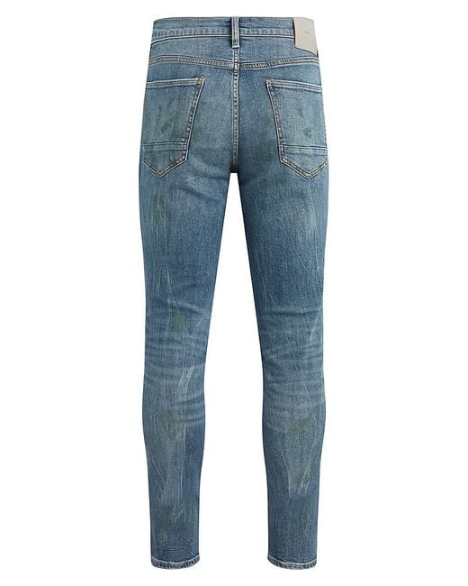 Hudson Blue Zack Distressed Skinny Jeans for men