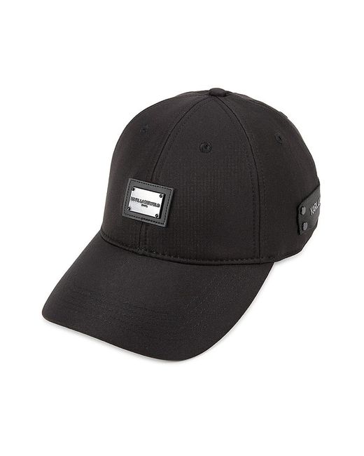 Karl Lagerfeld Logo Baseball Cap in Black for Men Lyst UK