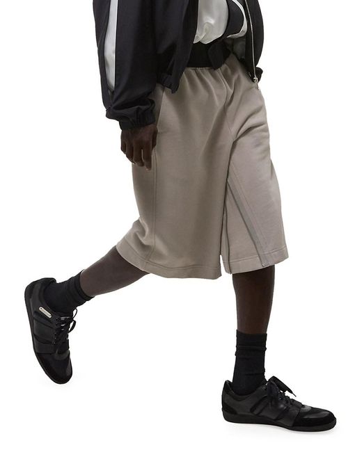 Helmut Lang Gray Gusset Cotton Sweatshorts for men