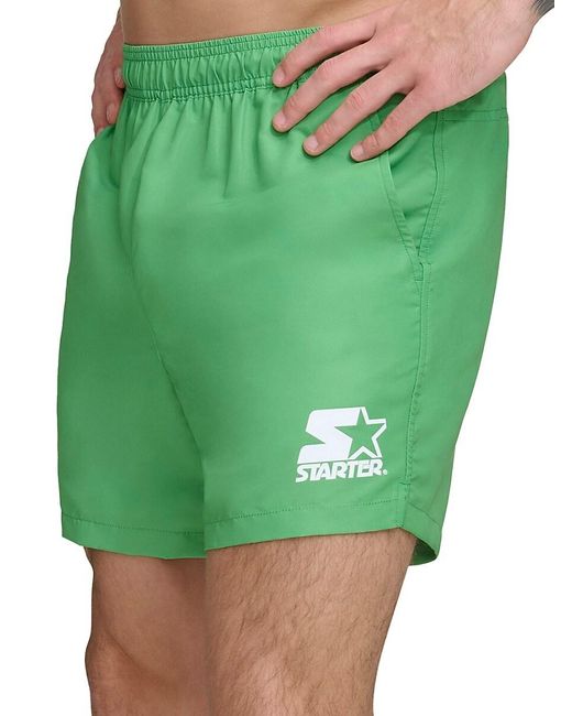 Starter Green Logo Volleyball Shorts for men