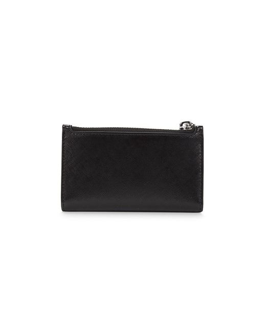 Marc Jacobs Black Logo Textured Bifold Wallet