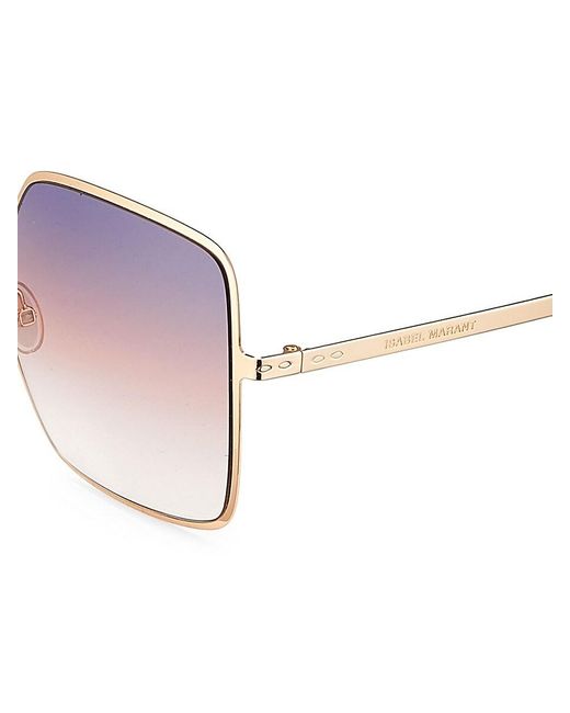 Isabel Marant Gray 58mm Square Sunglasses