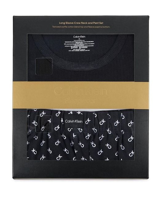 Calvin Klein Black 2-piece Pajama Set for men