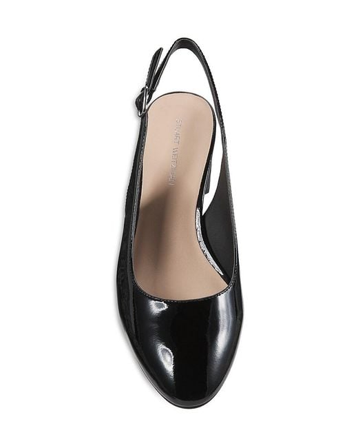 Stuart Weitzman Black 55Mm Patent Leather Pumps