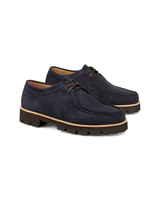 G.H.BASS Black Wallace Suede Boat Shoes for men