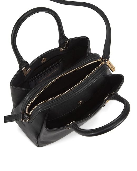 Karl Lagerfeld Black Meribel Logo Crossbody Bag