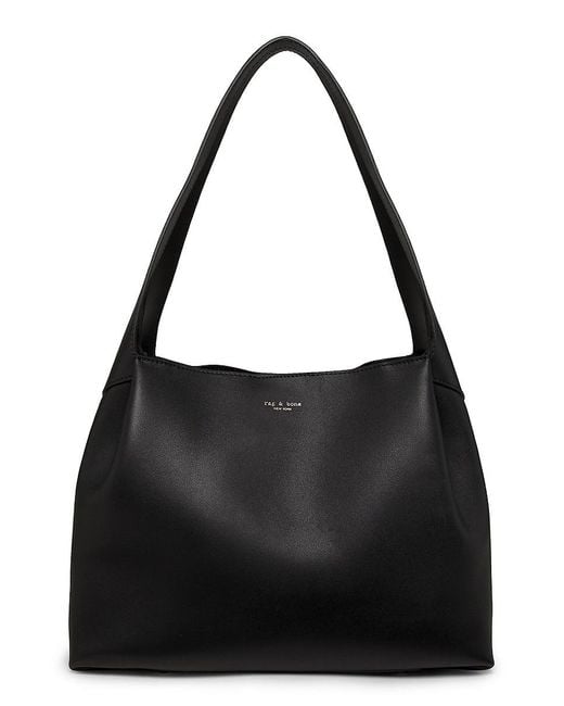 Rag & Bone Black Slade Top Handle Leather Tote