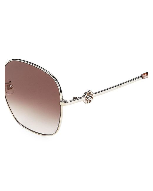 Kate Spade Pink Tayla 59mm Square Sunglasses