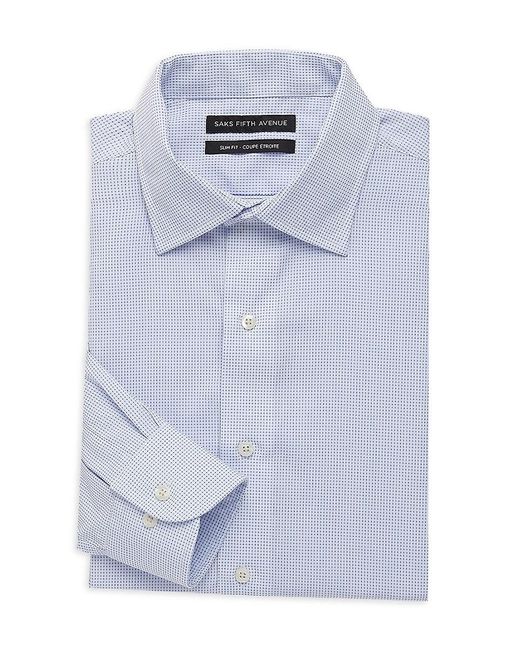 Saks Fifth Avenue Cotton Slim-fit Dot 