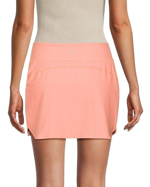 Beyond Yoga Pink Spacedye Movement Solid Mini Skirt