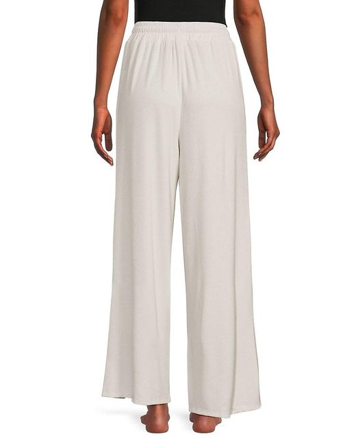 Rachel Parcell Pink Ribbed Wide Leg Pants