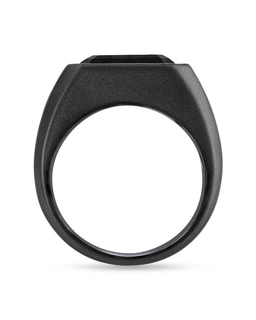 Effy Black Sterling & 7.20 Tcw Onyx Ring for men