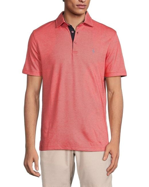 Tailorbyrd Red Contrast Polo for men