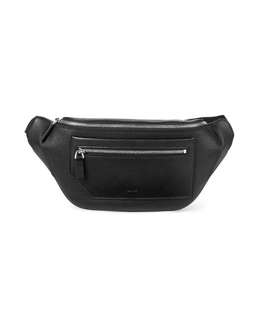 Bally Men's Brandon Pebbled Leather Belt Bag - Black for Men | Lyst