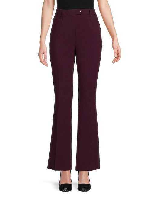 Calvin Klein Purple Flared Dress Pants