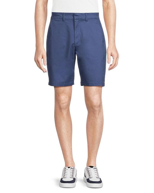 Saks Fifth Avenue Blue Solid Shorts for men