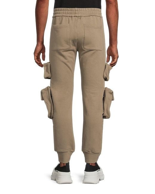 RTA Natural Boxy Pocket Cotton Sweatpants for men