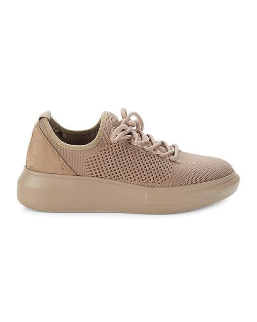 Anne Klein Giorgio Knit Sneakers in Natural Lyst UK