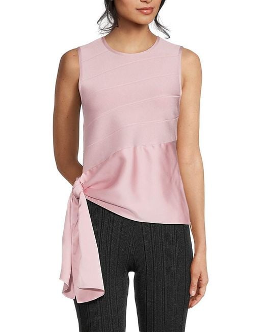 Hervé Léger Pink Bandage Knot Top