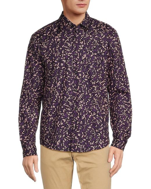 HUGO Red Ermo Abstract Print Shirt for men