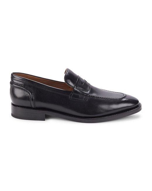 Allen Edmonds Eli Apron Toe Penny Loafers in Black for Men | Lyst