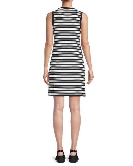 Tommy Hilfiger Multicolor Striped Cotton-Blend Tank Minidress