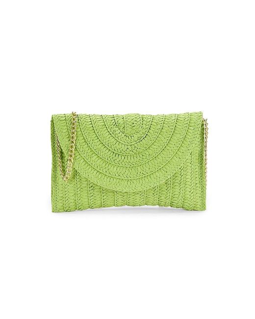 Collection 18 Green Textured Clutch