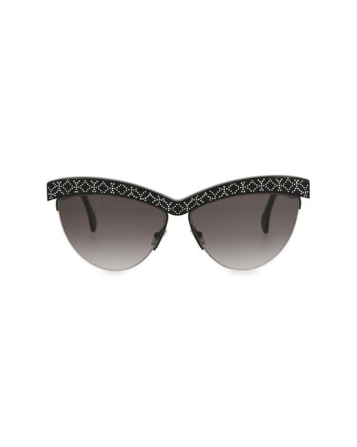 Alaïa Gray 60mm Cat Eye Sunglasses