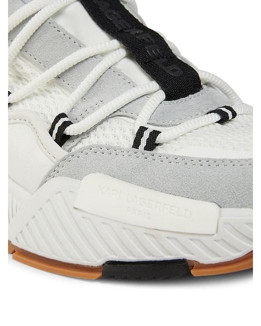 Karl Lagerfeld Black Logo Low-Top Sneakers for men