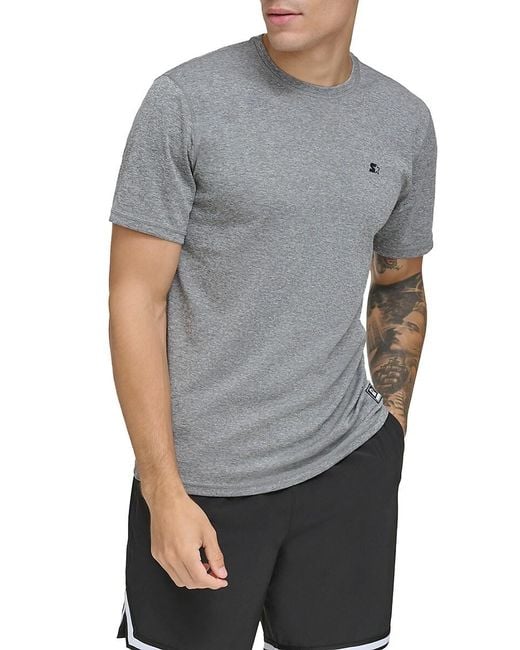 Starter Gray Logo Short Sleeve T-shirt for men