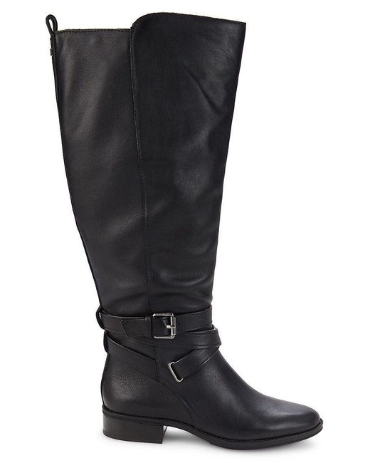 Sam Edelman Pansy Leather Knee Boots in Black Lyst